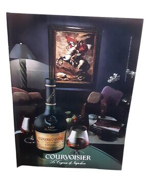 1984 Courvoisier Cognac Ad Napoleon VSOP Vintage Print Advertising